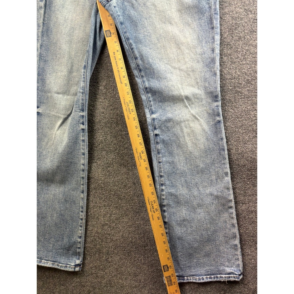 BKE Payton Jeans Women 33x36 Light Wash Mid Rise Distressed Bootcut Denim - Picture 5 of 8